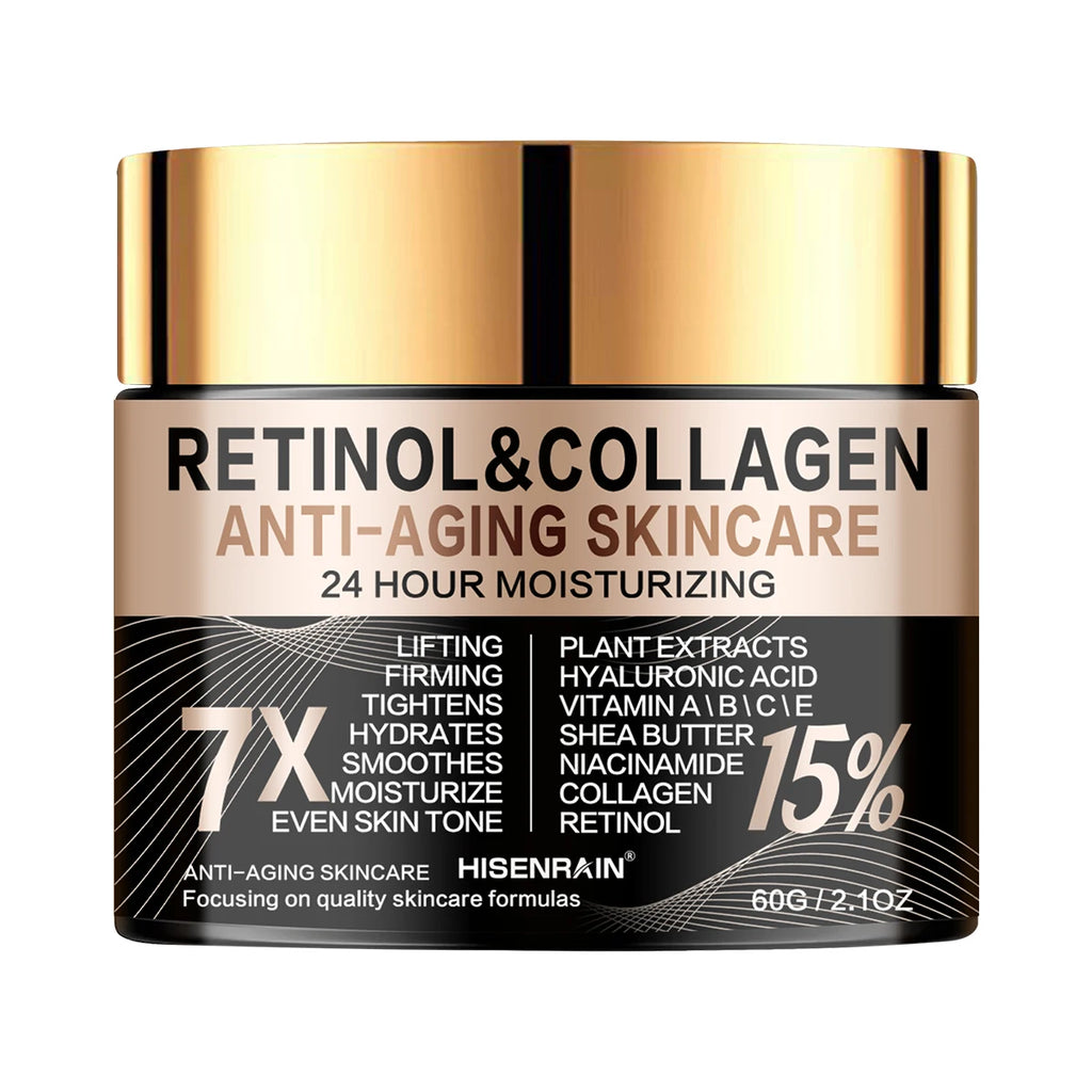 HISENRAIN Retinol Collagen Face Cream – Firming Moisturizer Retinol Face Cream Oasis Select 60g