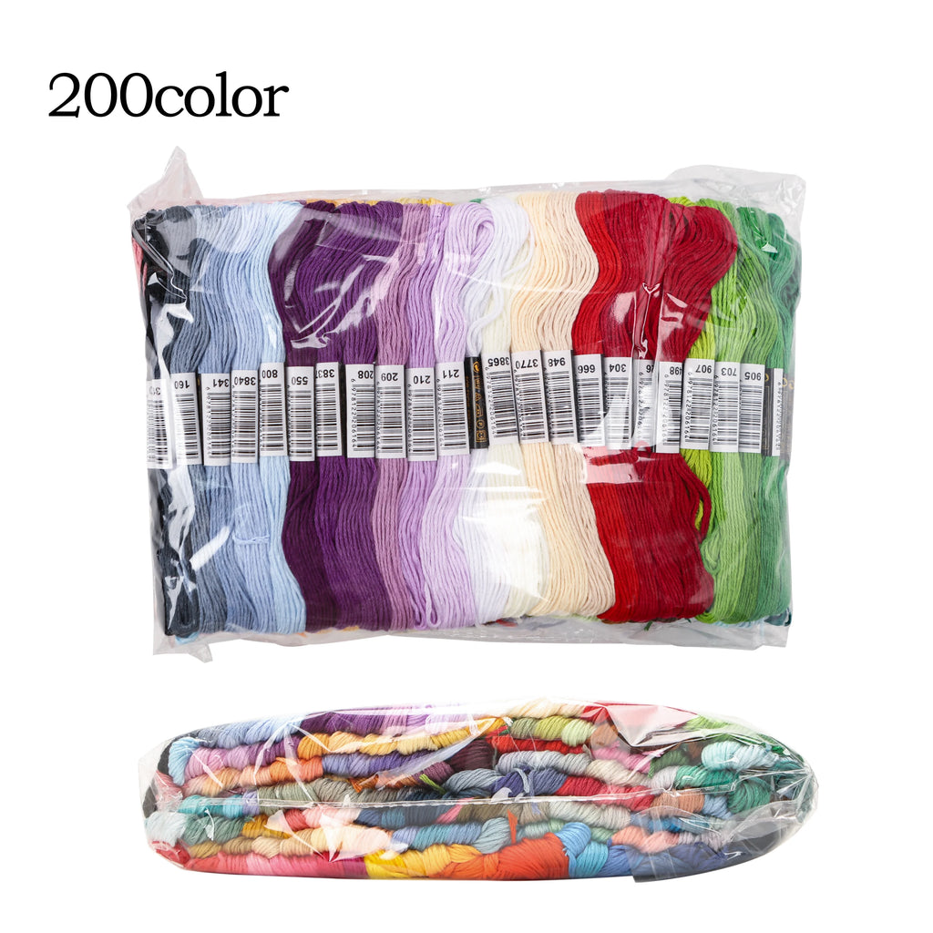 50/100/150/200/447 Pieces Cross Stitch Embroidery Floss Home Sewing Craft Thread 8 Meters Per Skein not repeat DMC Colors Oasis Select 200 Colors No Repeat