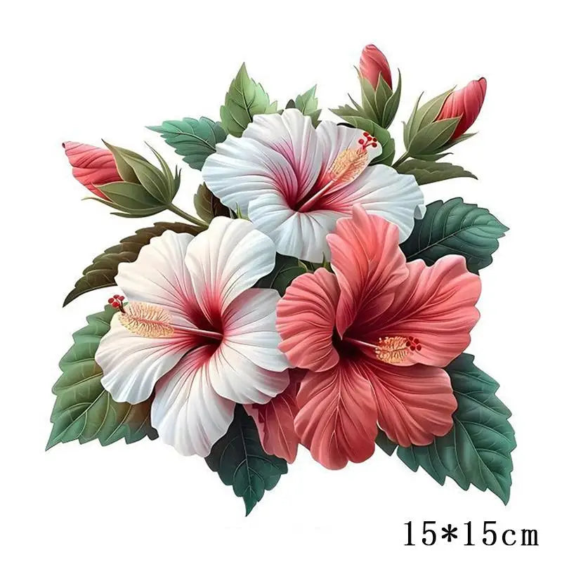 15*15cm Red Rose Romantic Toilet Sticker Bathroom Toilet Decor Living Room Cabinet Refrigerator Home Decoration Decals Oasis Select A7