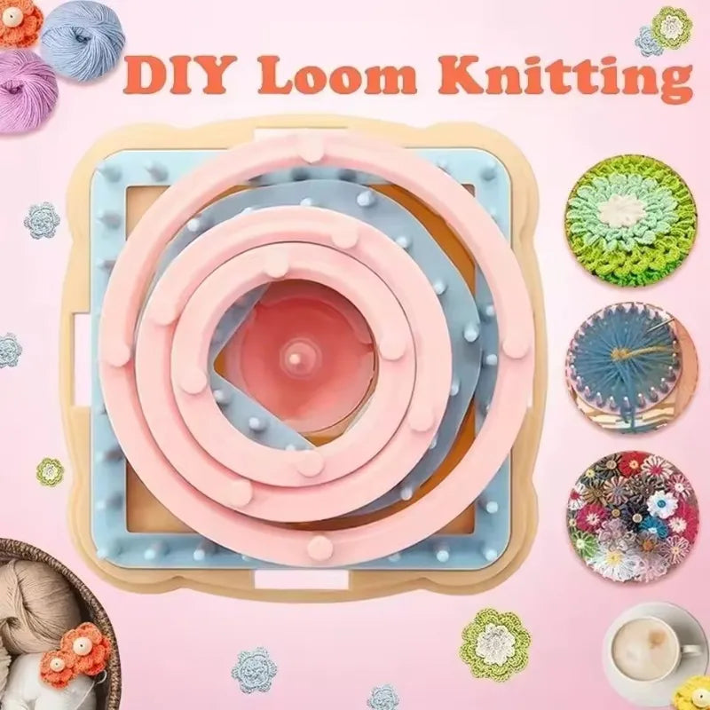 Creative DIY Weaving Craft Kit Lightweight Plastic Loom Tool Set Beginner Friendly Handcraft Accessories for Knitting Flowers Oasis Select