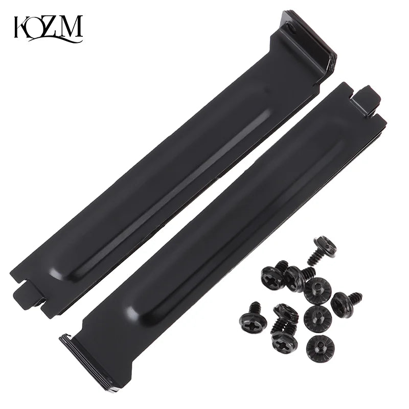 10-Pack Black Metal PCI Slot Cover Brackets with Screws