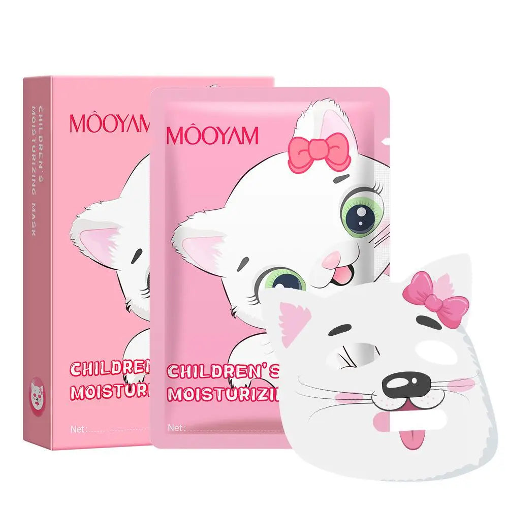 Kids Animal Character Sheet Face Masks – Collagen Hydrating 5 Pack Kids Sheet Face Mask Oasis Select pink