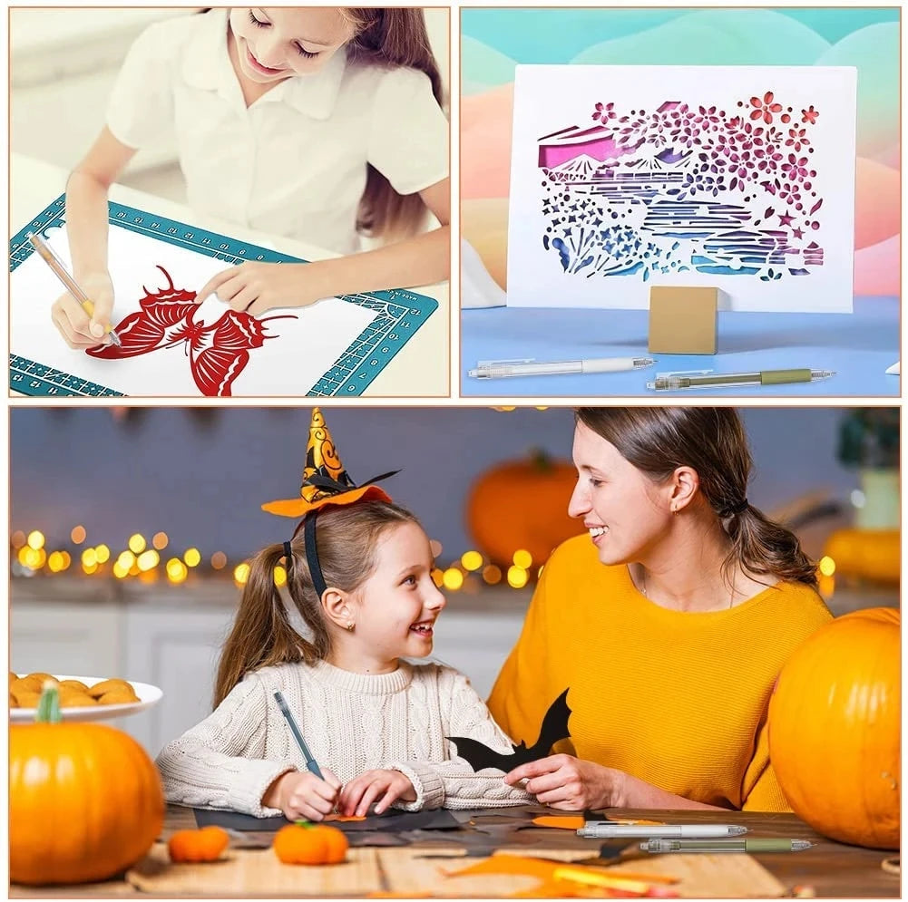 Art Utility Knife Pen Knife Cut Stickers Scrapbooking Cutting Tool Express Box Knife School Supplies DIY Craft Supplies Home Oasis Select