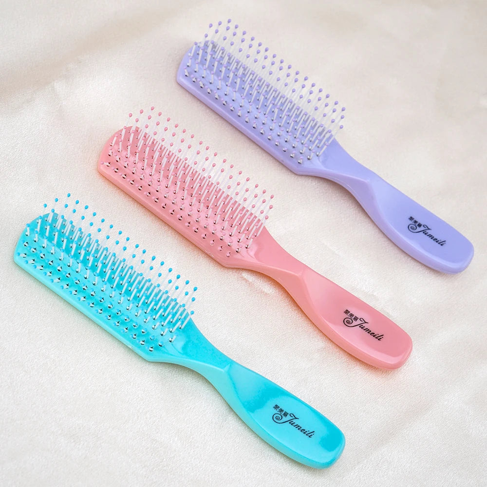 Pastel Detangling Hair Brush – Soft Nylon Bristles, 3 Colors Detangling Hair Brush Oasis Select