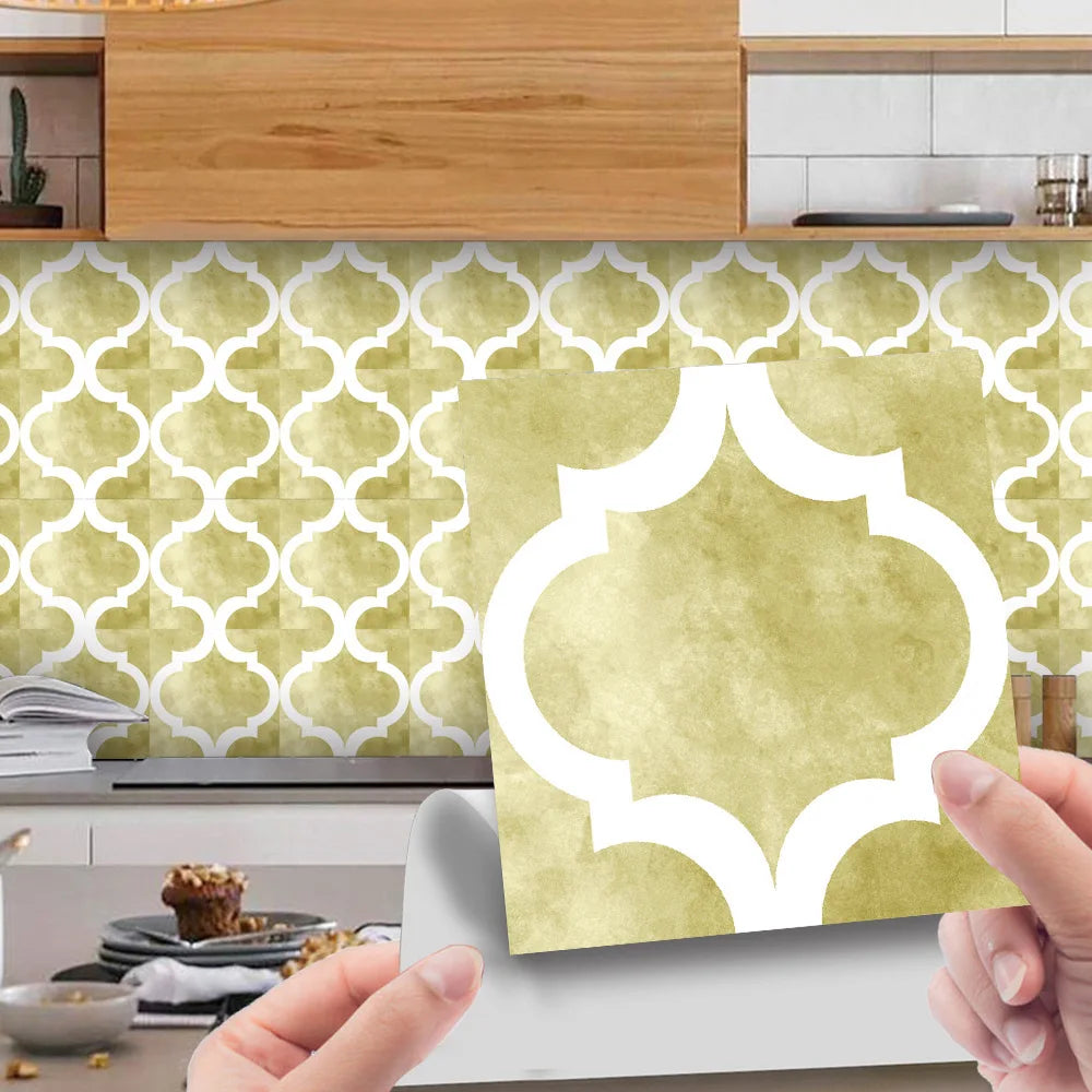 Mosaic Tile Paste Self-adhesive DIY Removable Decorative Pvc Wall