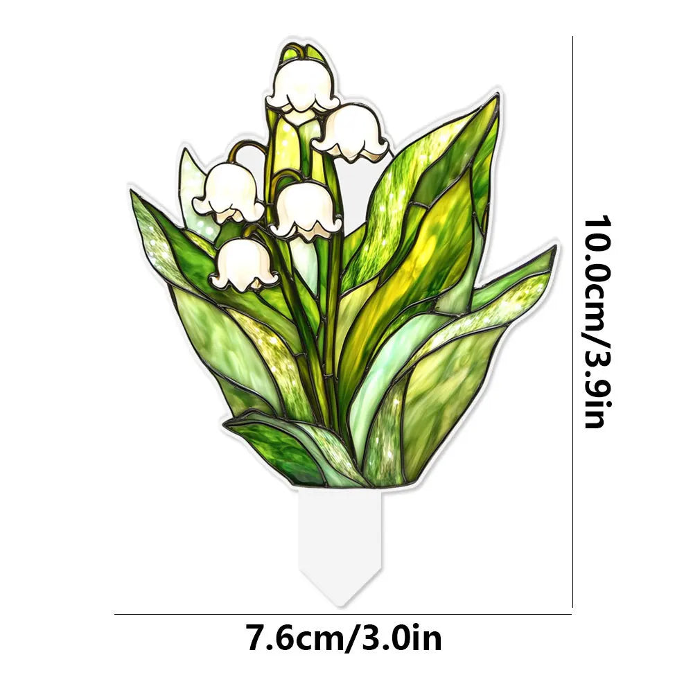 Suncatcher Stained Agave Simulation Plant Sun Catcher Home Handmade Crafts for Garden Yard Outdoor Indoor Table Desk Decorations Oasis Select TYU650