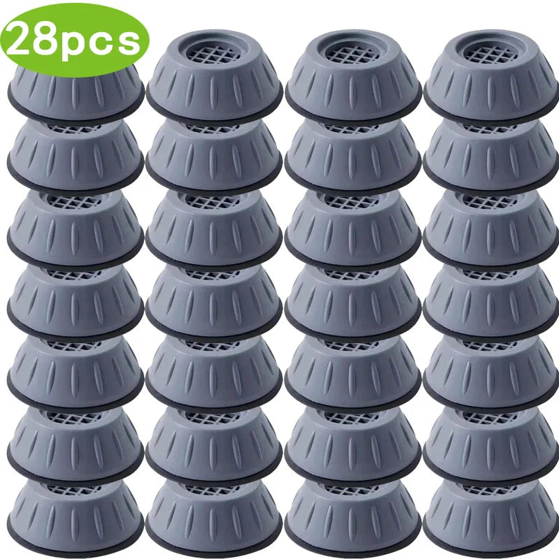 4-28Pcs Washer Foot Pad Anti Vibration Pads Washing Machine Holder Dryer Shock Support Prevent Moving Non-Slip Home Supplies Oasis Select 28pcs