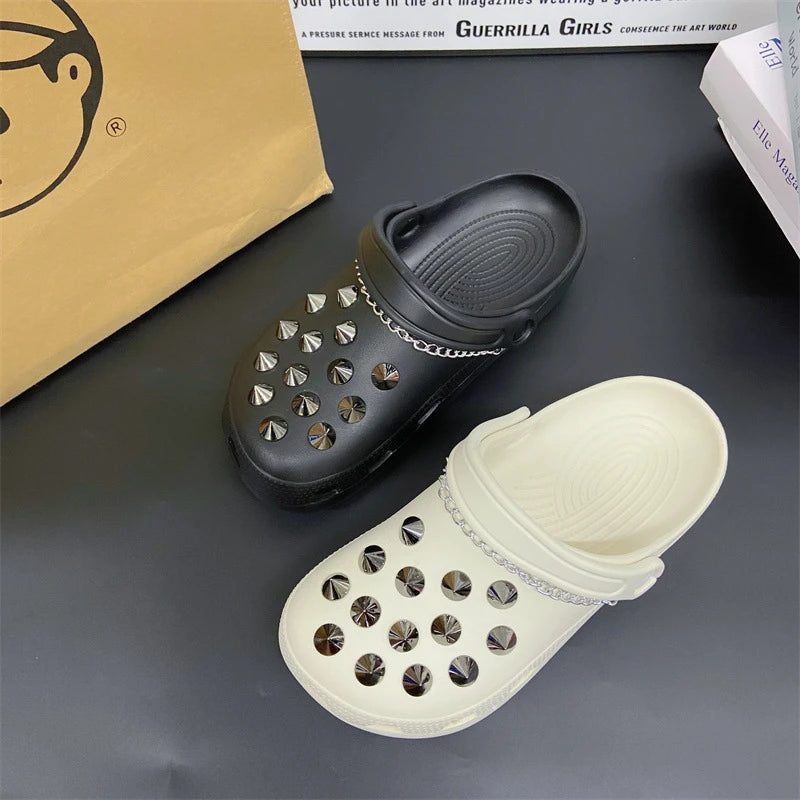Fashionable shoe accessory set, made of metal, with a shoe chain clasp, removable, suitable for sandals and flip-flops. Oasis Select