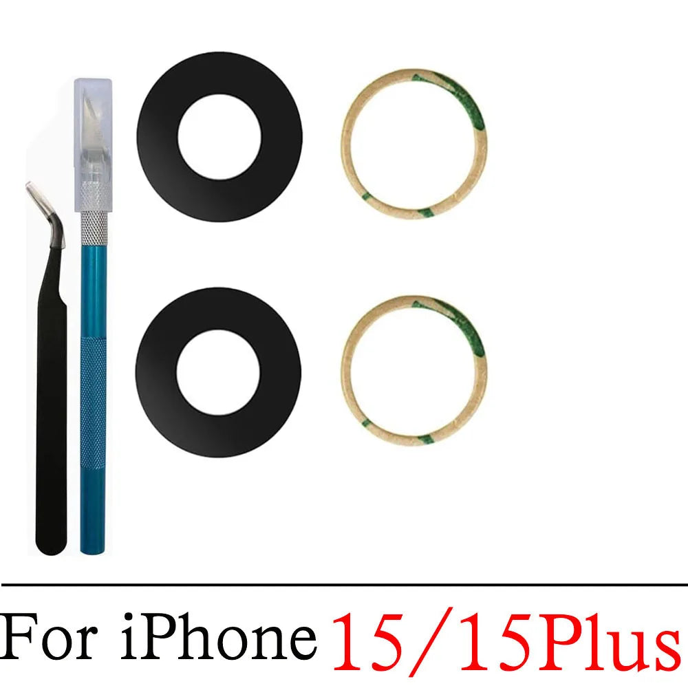 iPhone Back Camera Glass Lens Replacement + 3M Sticker & Tools