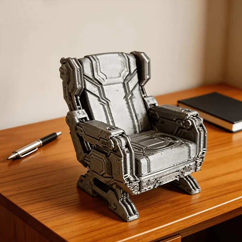 Futuristic Sci-Fi Chair Ornament Miniature Seat for Starship Dioramas Wargaming Action Figures DisplaysDIY Scene Decoration Gift Oasis Select