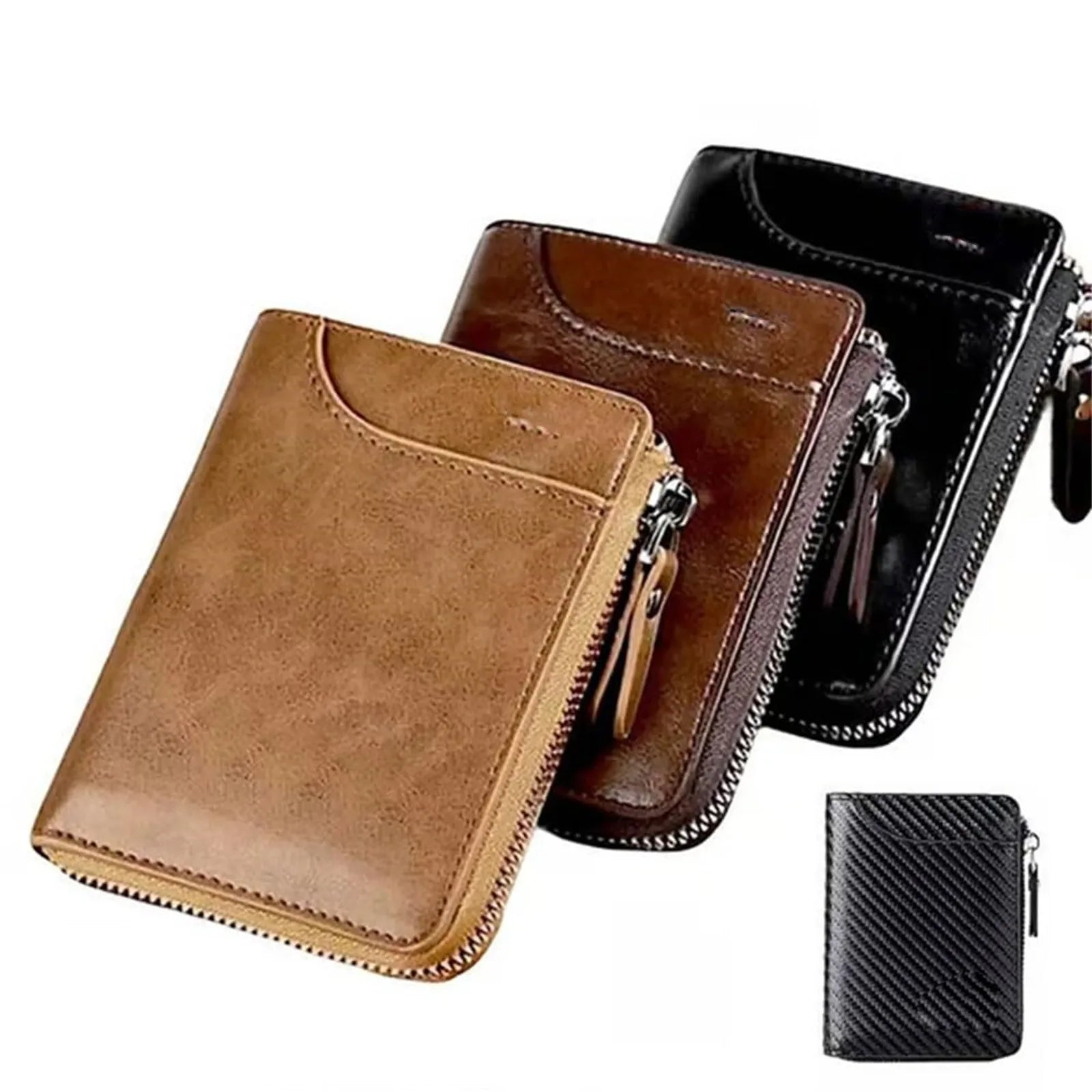 Men's RFID Bifold Wallet – Slim PU Leather Multi-Card Holder Men's Bifold Wallet Oasis Select