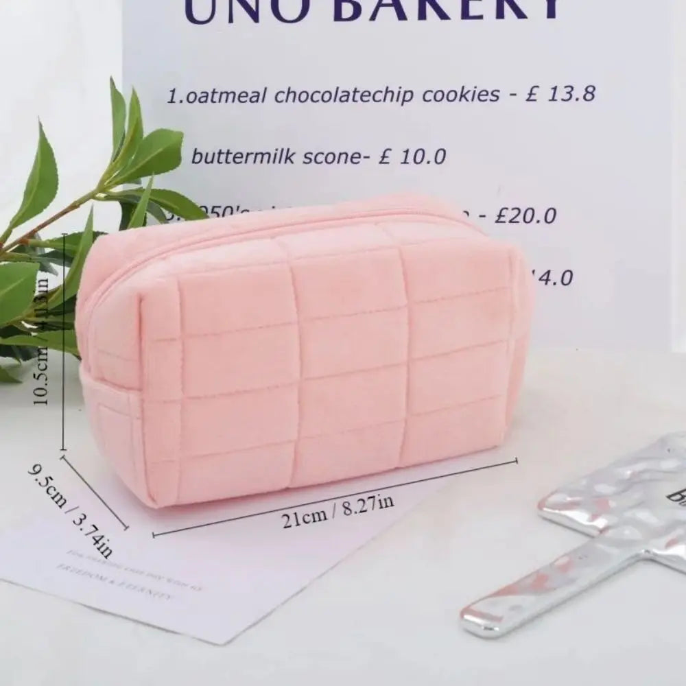 1pc Pink/White/Blue Pillow Design Cosmetic Bag Pencil Case Pen Pouch Large-capacity Student Storage Pencil Case Oasis Select 1pc pink
