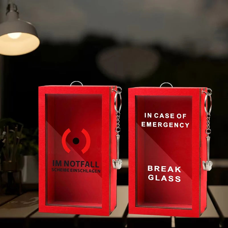 Funny Break In Case Emergency Gift Box With Hammer Gift Packaging Case Red Gag Gift Organizer For Birthday Holiday Oasis Select