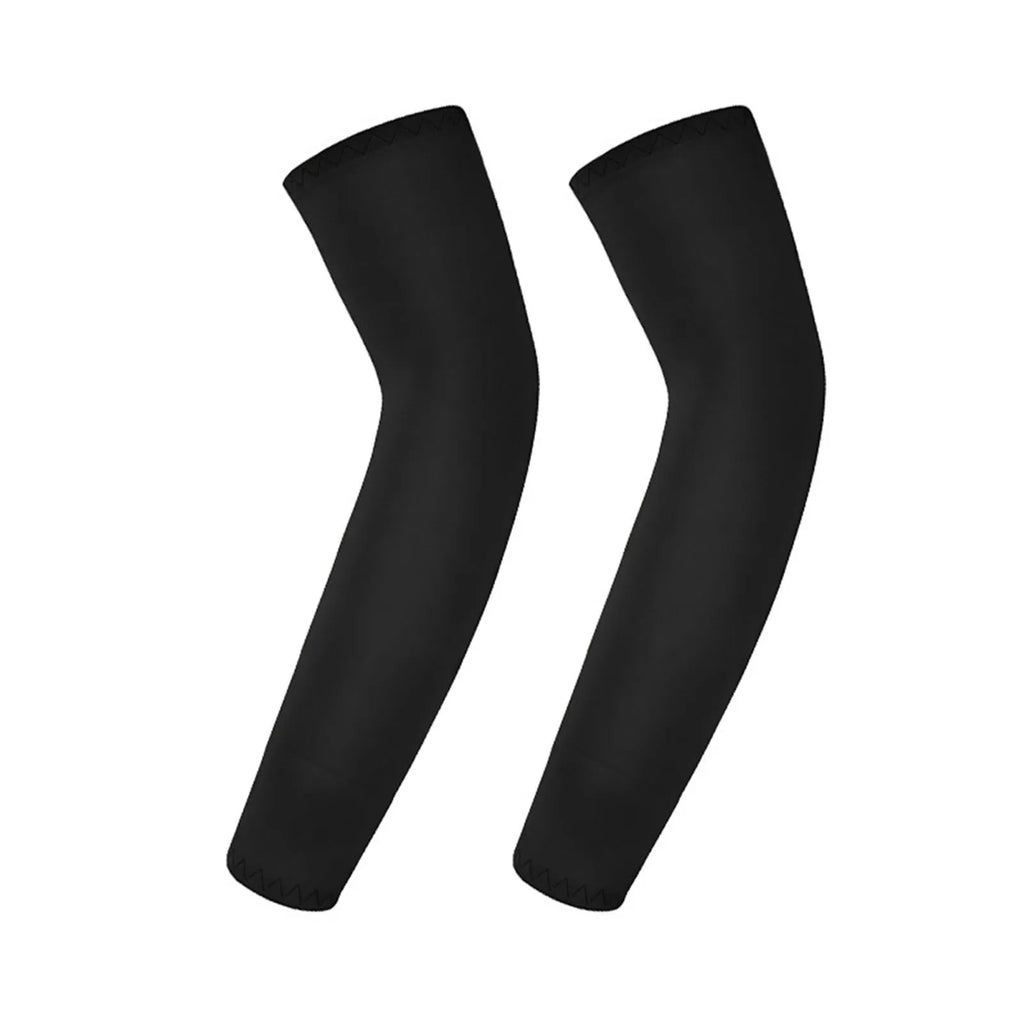 Sports Cooling Arm Sleeves Children's Basketball Cycling Arm Covers Outdoor Sports Mosquito and UV Protection Sleeves Oasis Select Black XL