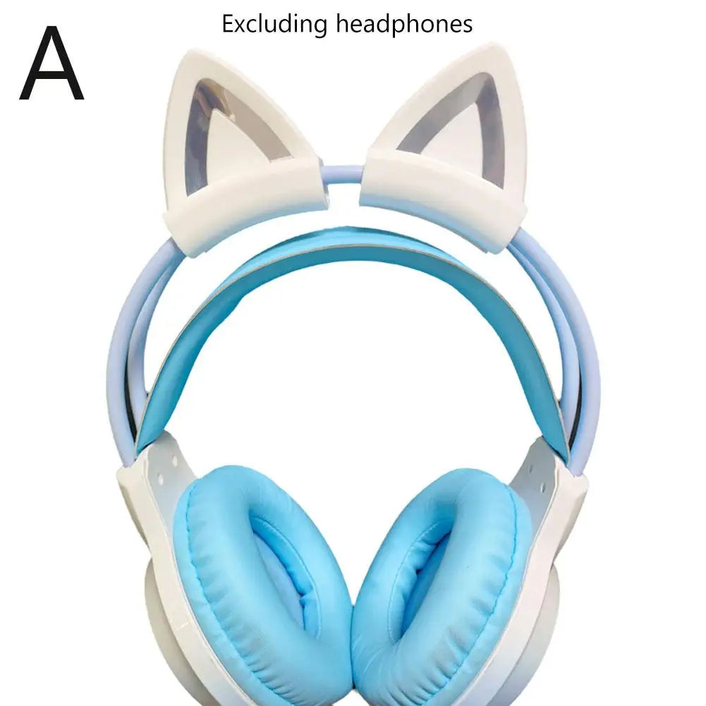 Silicone Cat Ear Headphone Decorations – 2Pcs DIY Mod Set