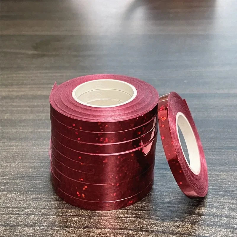 10Meter/Rolls 5mm Balloon Ribbon Party Birthday Wedding Accessorie Laser Balloon Chain Satin Ribbons Crafts DIY Party Supplies Oasis Select G-1 roll 10M