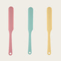 3pcs Silicone Spatulas Set, Non-Stick & Heat Resistant for Baking, Mixing Cream, Cake Batter, Macarons, Jam, Multiple Colors Oasis Select 3pcs