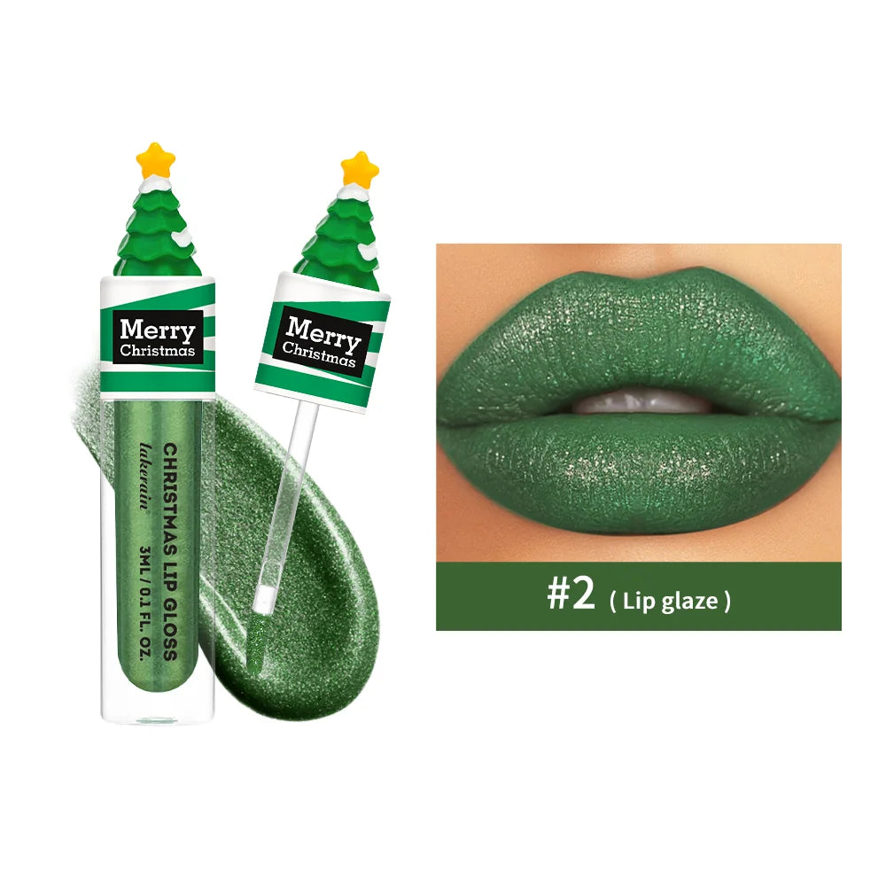 Christmas Colorful Lip Gloss Jelly Tint for Lips Lip Glow Oil Long Lasting Lip Inks Lipgloss Women's Gloss Ink Clear Makeup Gift Oasis Select 2 China Mainland
