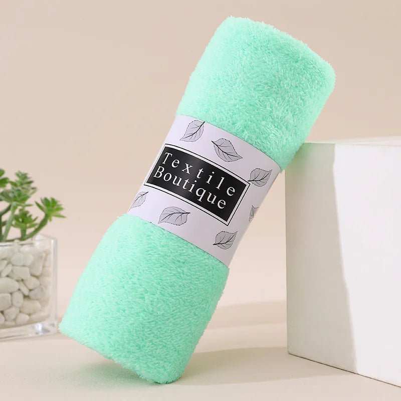 1pcs Simple Absorbent Quick Drying Bath Towel Sets Soft Adults Face Hand Towels Bathroom Microfiber Comefor Swim Bath Towels Oasis Select green