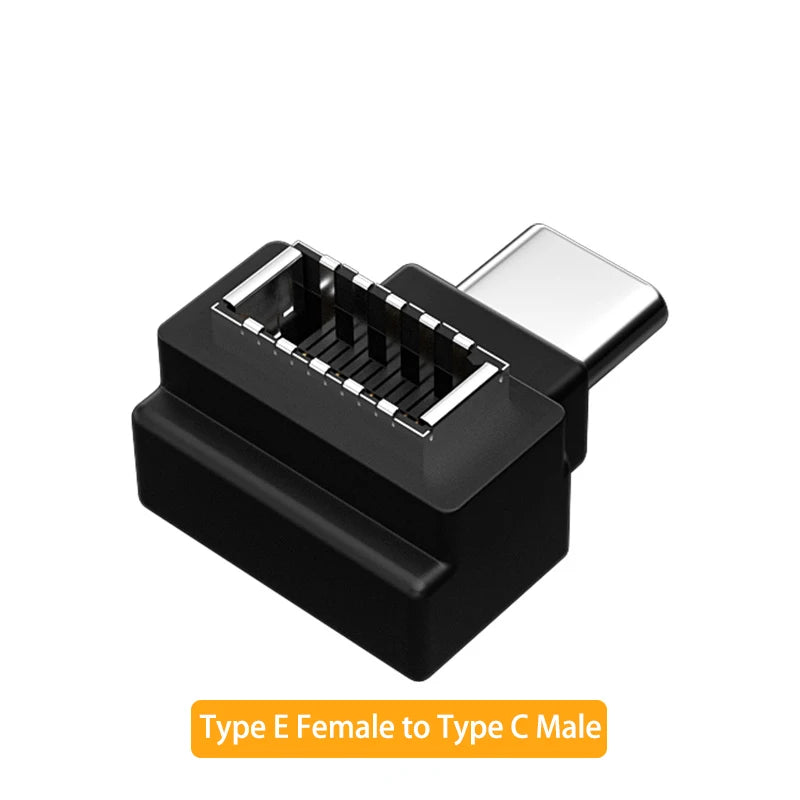 USB 3.1 Type E to USB-C Front Panel Header Adapter – 10Gbps USB Header Adapter Oasis Select E Female to C Male