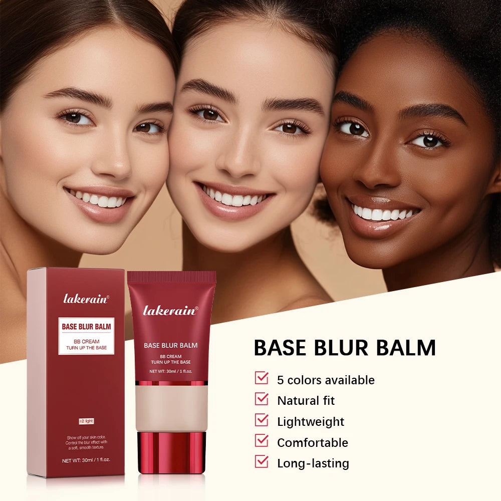 Matte Foundation Base Blur Soft Focus Matte Full Coverage Natural Fit Face Makeup Lightweight Long-Lasting Concealer BB Cream Oasis Select