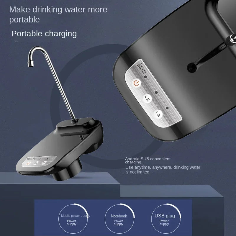 Water Bottle Pump Dispenser USB Charging Automatic Drinking Water Pump Portable Electric Water Dispenser Household Appliances Oasis Select