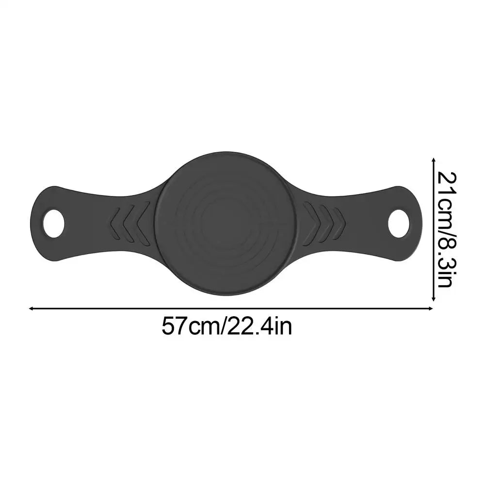 Reusable Silicone Bread Sling for Dutch Oven Baking Mat Long Handles Non-Stick Liners for Transferable Dough Pastry Supplies Oasis Select Black