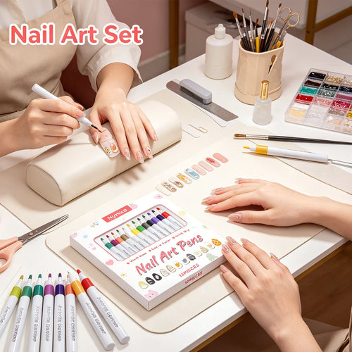 Multi Color Nail Art Pen Set DIY Manicure Tools Waterproof Ink Easy for Beginners Natural Acrylic Nails Professional Painting Oasis Select