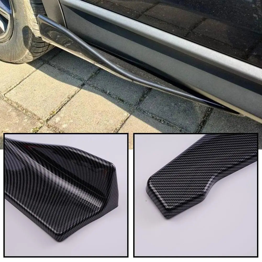 48CM Length Car Side Skirt Rear Bumper Lip Splitter Winglet Aprons Protector Scratch Automotive Accessories Oasis Select