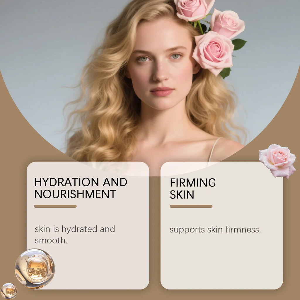 HOEGOA Rose Oil Face Serum – Anti-Aging & Brightening 100ml Rose Facial Serum Oasis Select