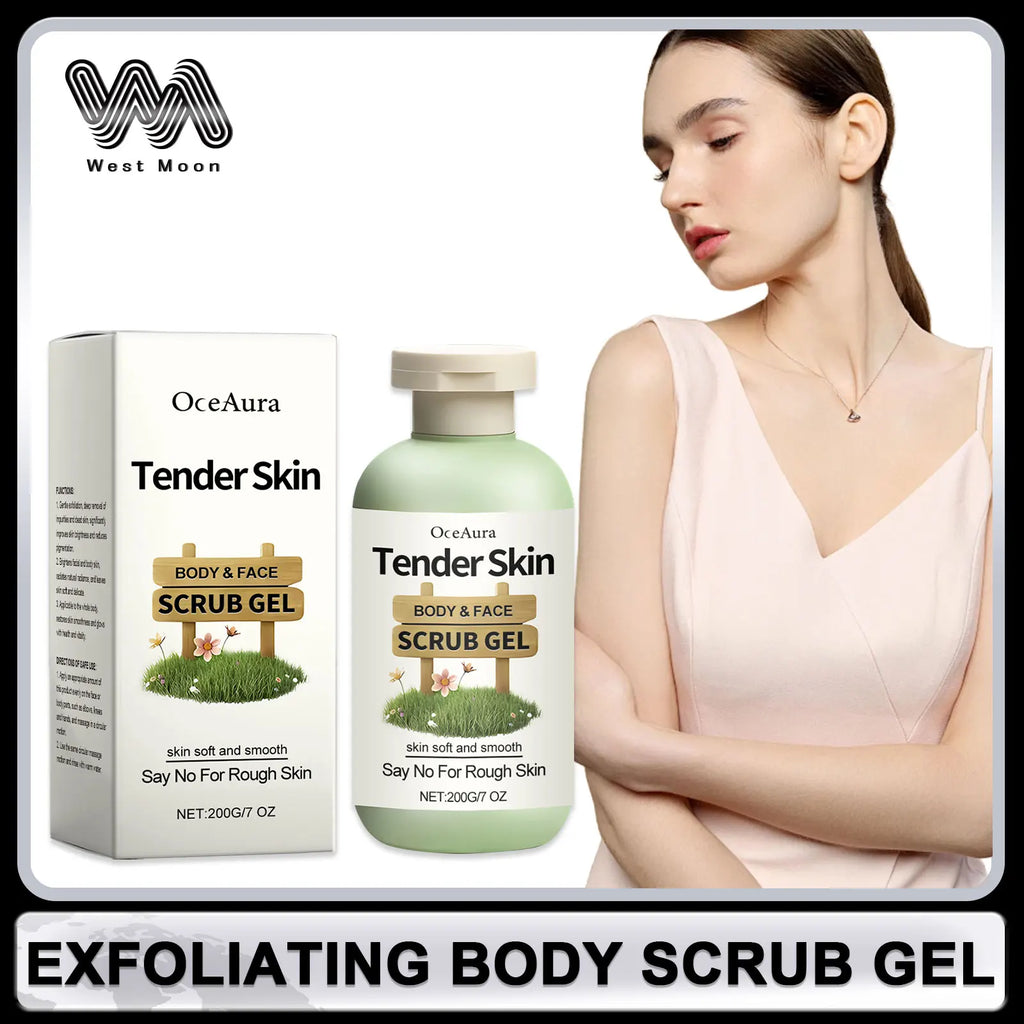 Exfoliating Gel for Body Deep Cleansing Pore Shrinking Remove Dead Skin Gentle Repair Scrub Brightening Moisturizing Skin Care Oasis Select