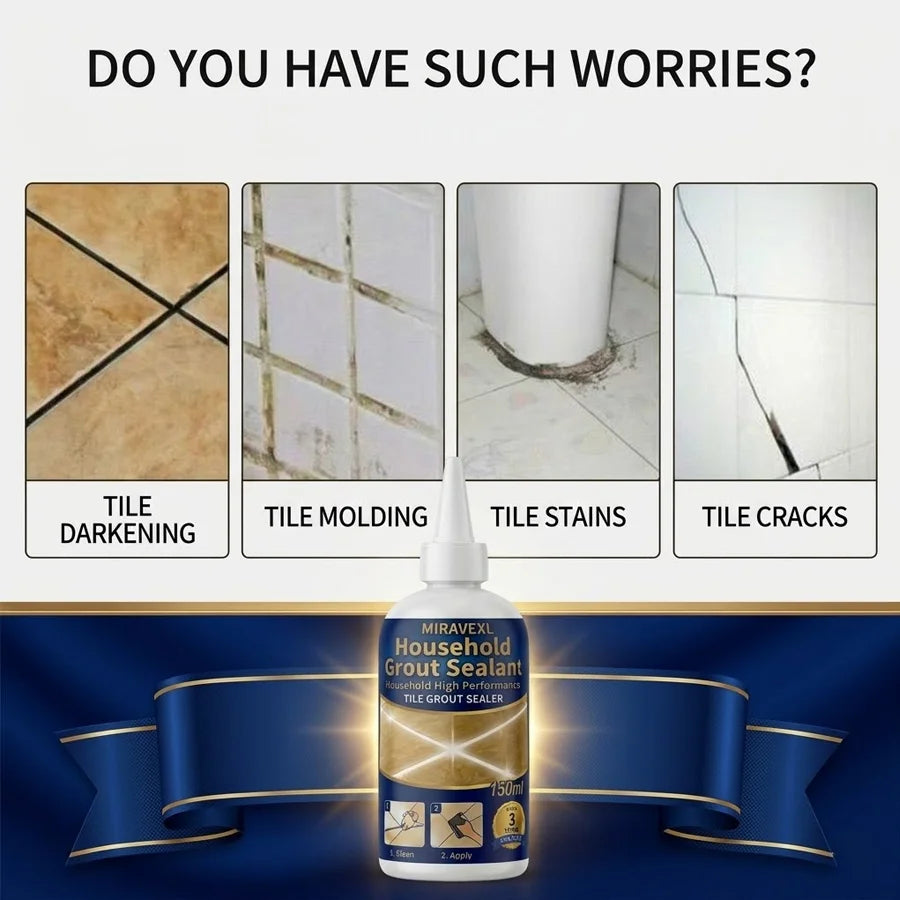 Tile Grout Sealer – Waterproof Sealing Spray with Squeeze Nozzle; Safe Repair Solution for Showers, Bathrooms, and Floors Oasis Select
