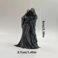 Gothic Grim Reaper & Skull Sculpture 3D Printed Dark Style Figurine Creative Ornament Desktop Bookshelf Halloween & Home Decor Oasis Select 6cm