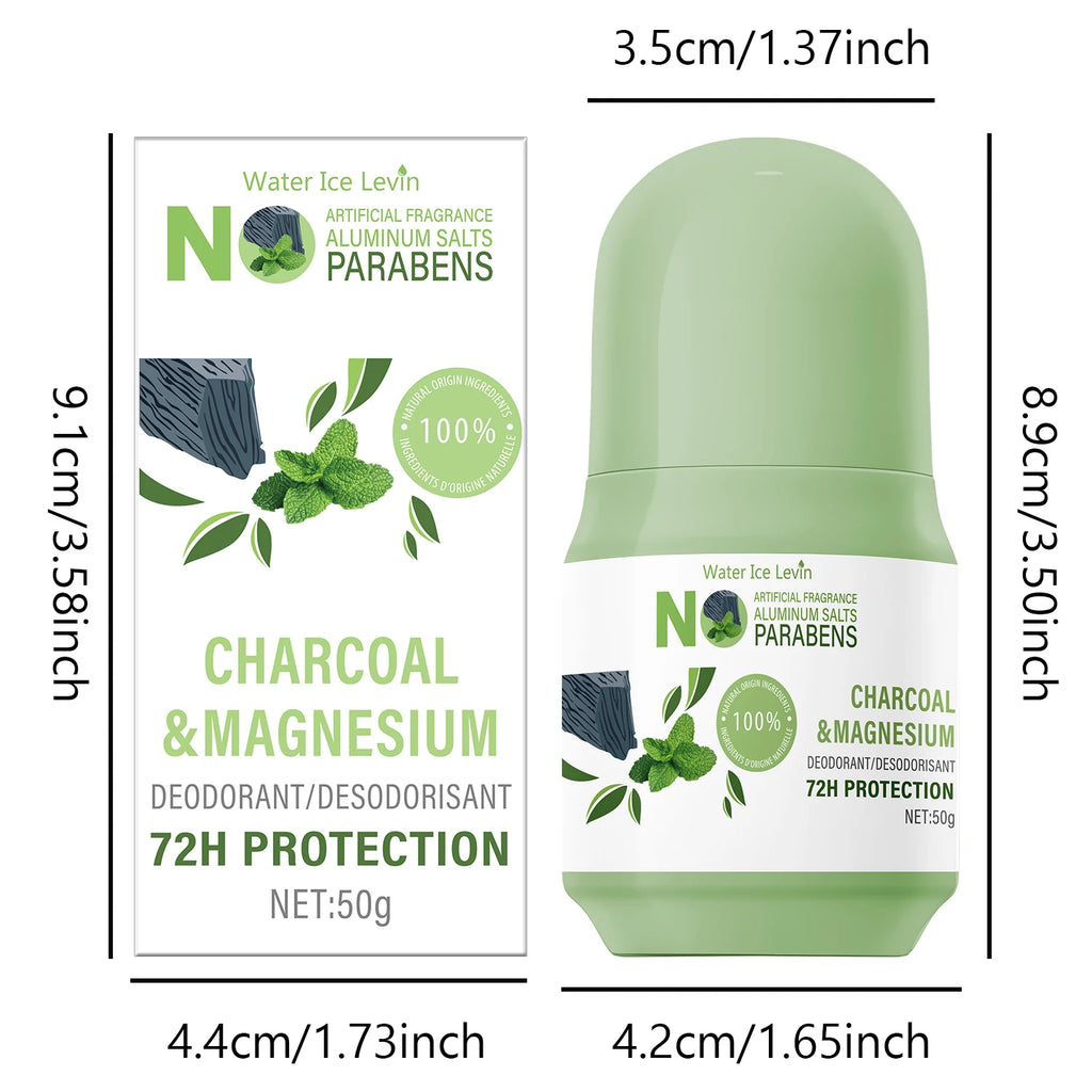 Natural Deodorant Stick – 72H Charcoal & Magnesium, Aluminum-Free Natural Deodorant Stick Oasis Select