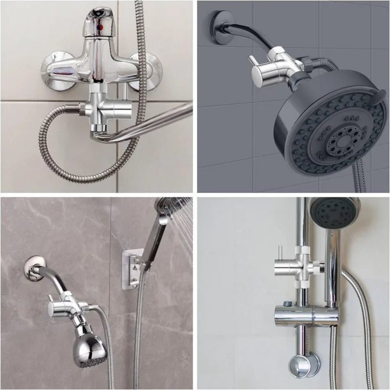 New T-Adapter 3 Ways Valve For Diverter Bath Toilet Bidet Sprayer Shower Head Converter Kitchen Equipment Sink Accessories Oasis Select
