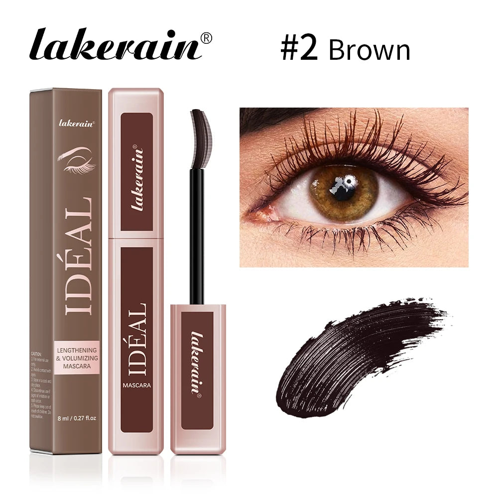 Lakerain 4D Waterproof Mascara – Volumizing & Lengthening Volumizing Mascara Oasis Select brown