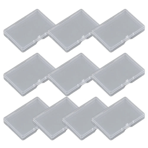 10pcs Transparent PP Rectangular Flat Box For Stationery Jewelry Fishing Gear Storage Container Organizer Case Oasis Select
