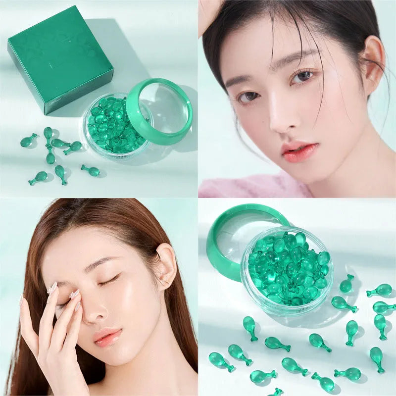 Blue Copper Peptide Face Serum Capsules – 30pc Firm & Glow
