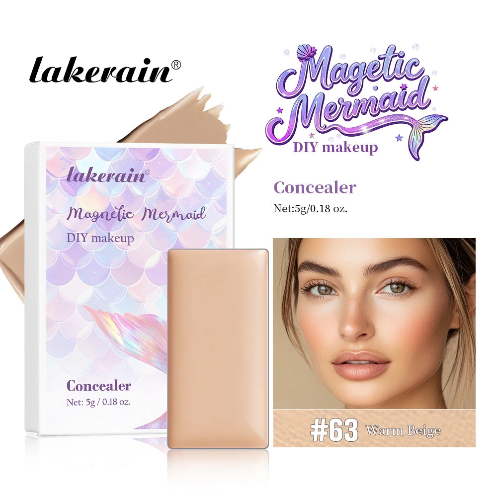 Lakerain Magnetic Mermaid Makeup Palette Long Lasting Waterproof Eyeshadow Palette Refills Multi-purpose DIY Beauty Makeup Gifts Oasis Select 63