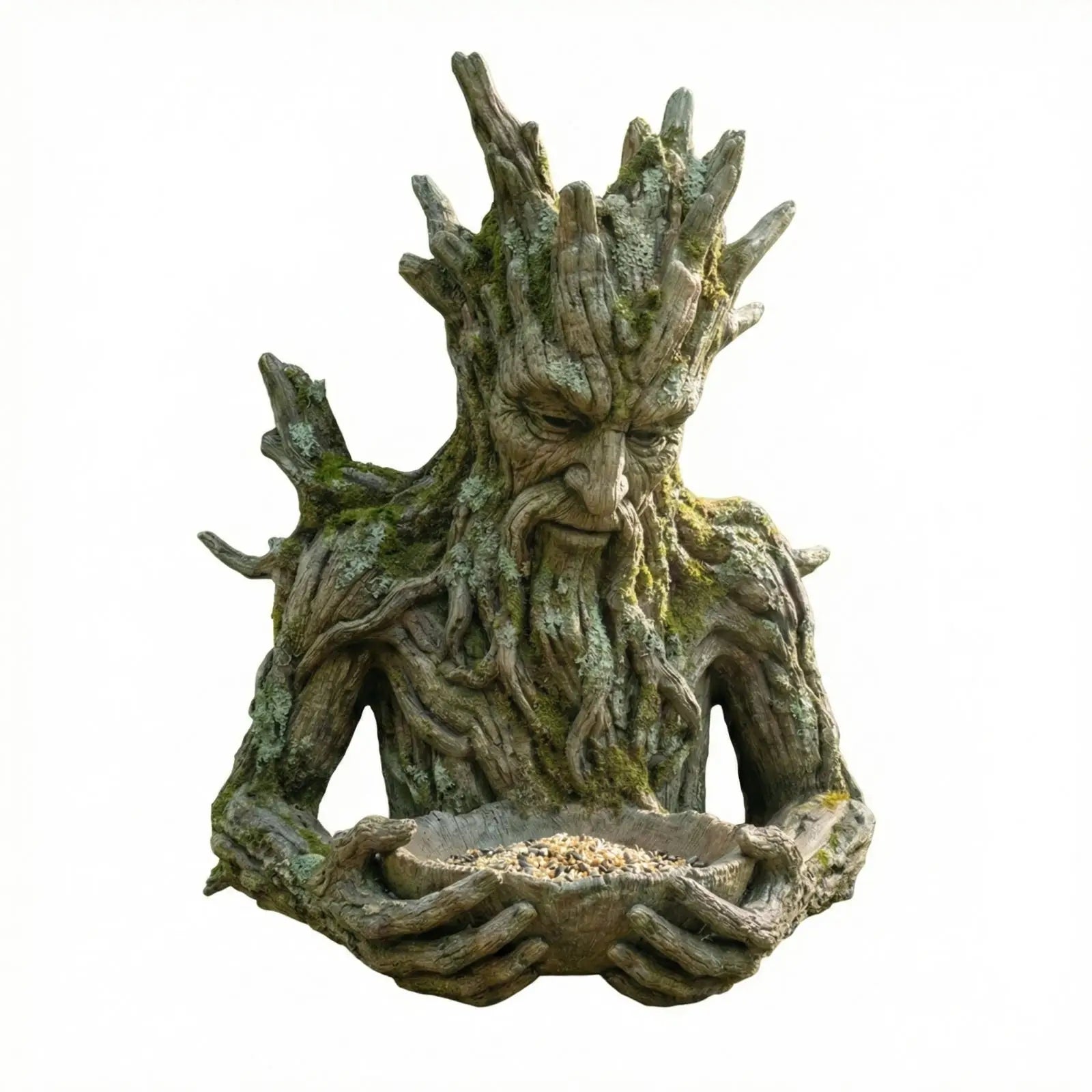 Resin Tree Man Bird Feeder – Outdoor Sculpture Garden Décor Outdoor Bird Feeder Oasis Select