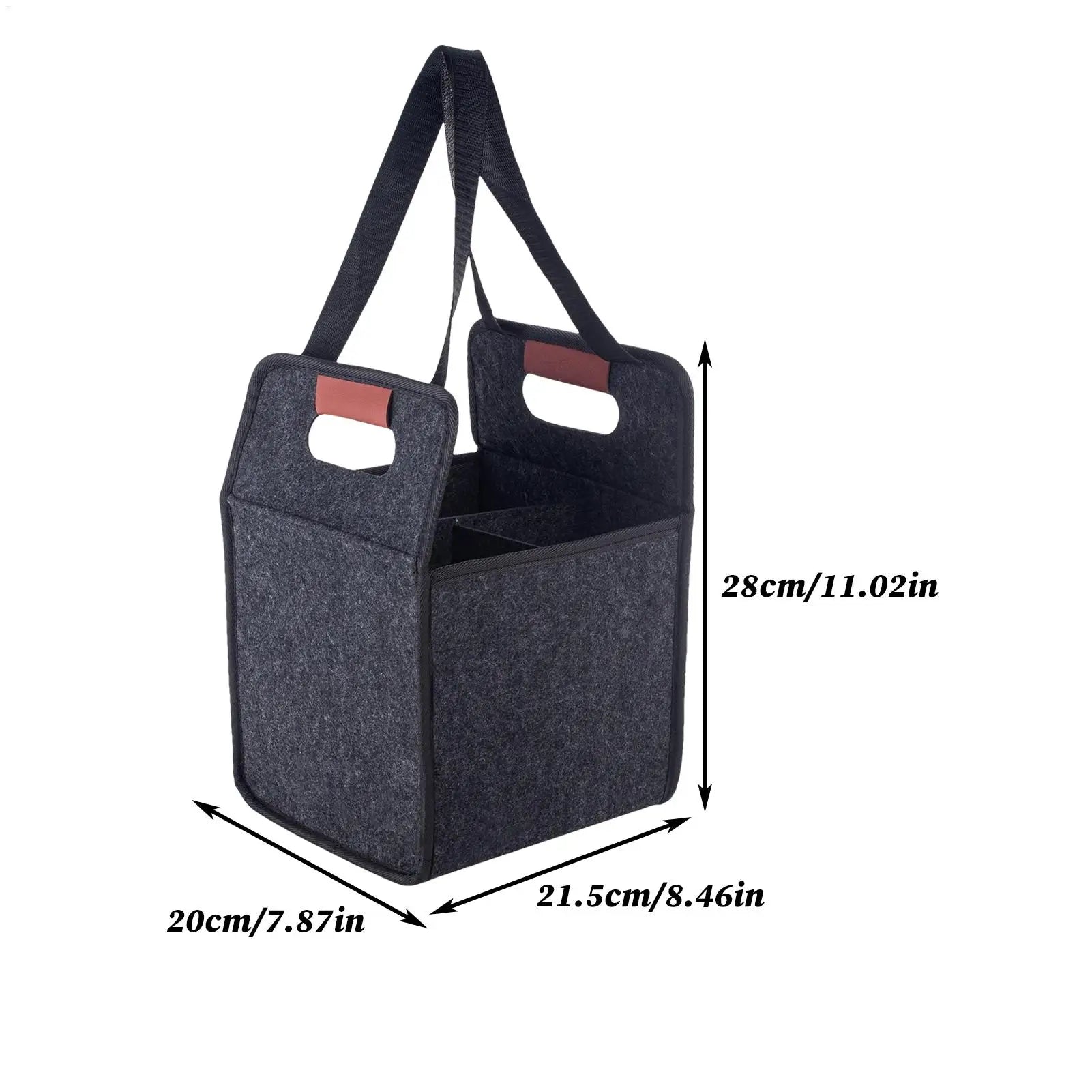 Drink Carrier Reusable Drink Cup Carriers with Handles Foldable Tote Bag Felt Foldable Portable Coffee Mug Handbag for Travel Oasis Select