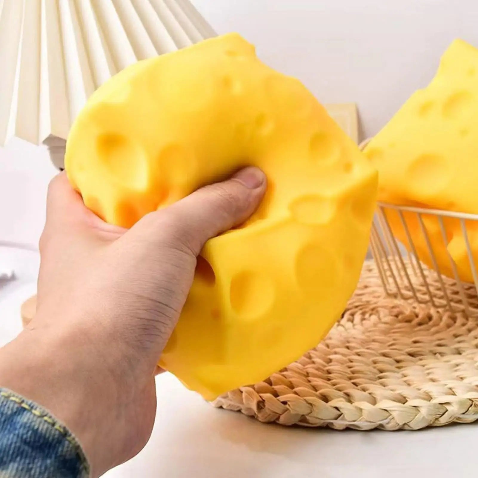 Squishy Cheese Cube Squeeze Toys Soft Butter Cheese Fidget Toy Slow Rebound Push Stress Relief Sensory Toy Stress Relief Oasis Select