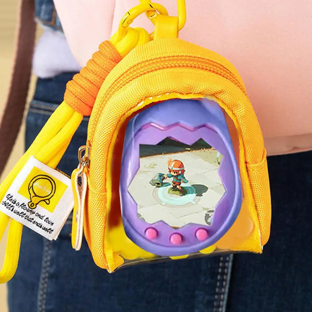 Tamagotchi Paradise Clear Storage Pouch with Lanyard