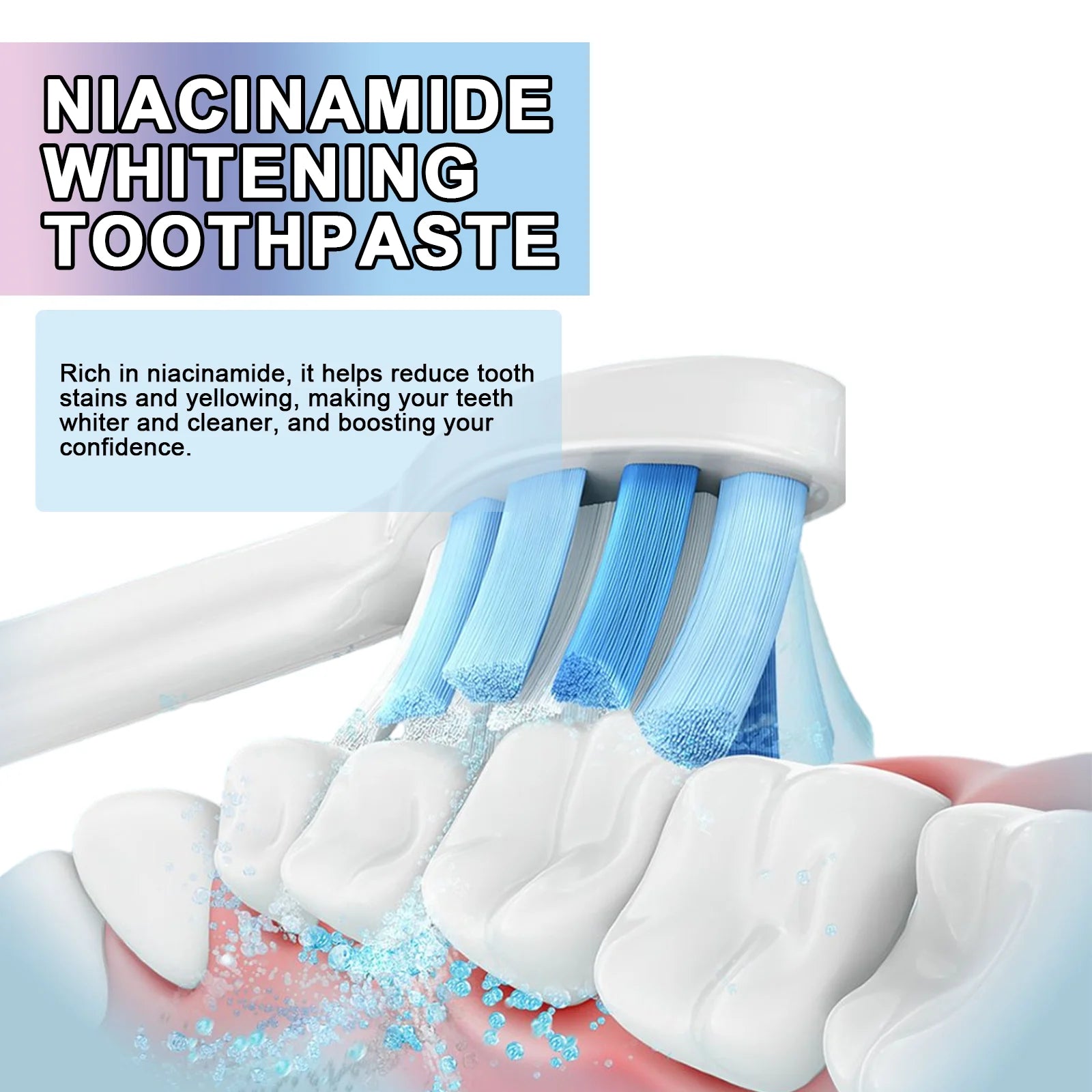Niacinamide Toothpaste Whitening Teeth Stain Plaque Remover Prevent Decay Freshen Bad Breath Oral Care Tooth Cleaning Toothpaste Oasis Select