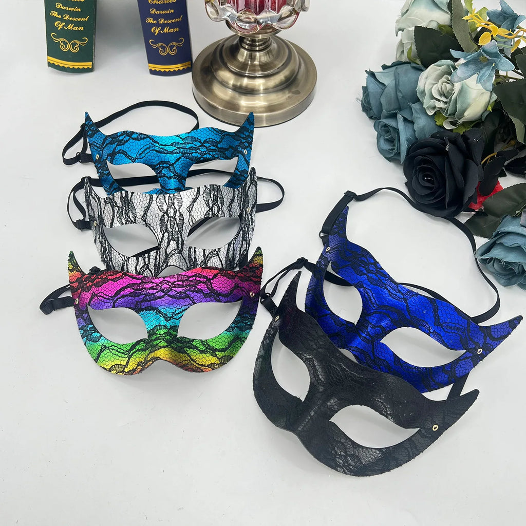 Pvc Half-Face Mask Half-Face Design Princess Masquerade Mask Halloween Mask Pvc Material For Costume Events Halloween Carnival Oasis Select