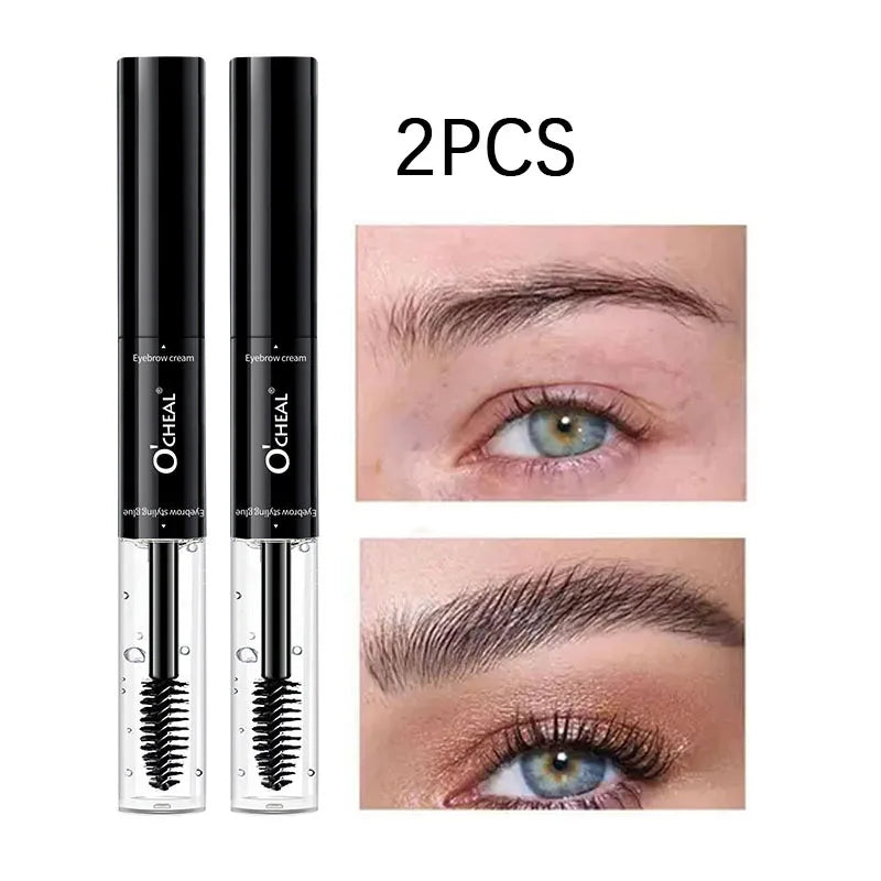 Dual-Head Waterproof Eyebrow Dye – Natural 3D Brow Cream Eyebrow Dye Cream Oasis Select 2PCS