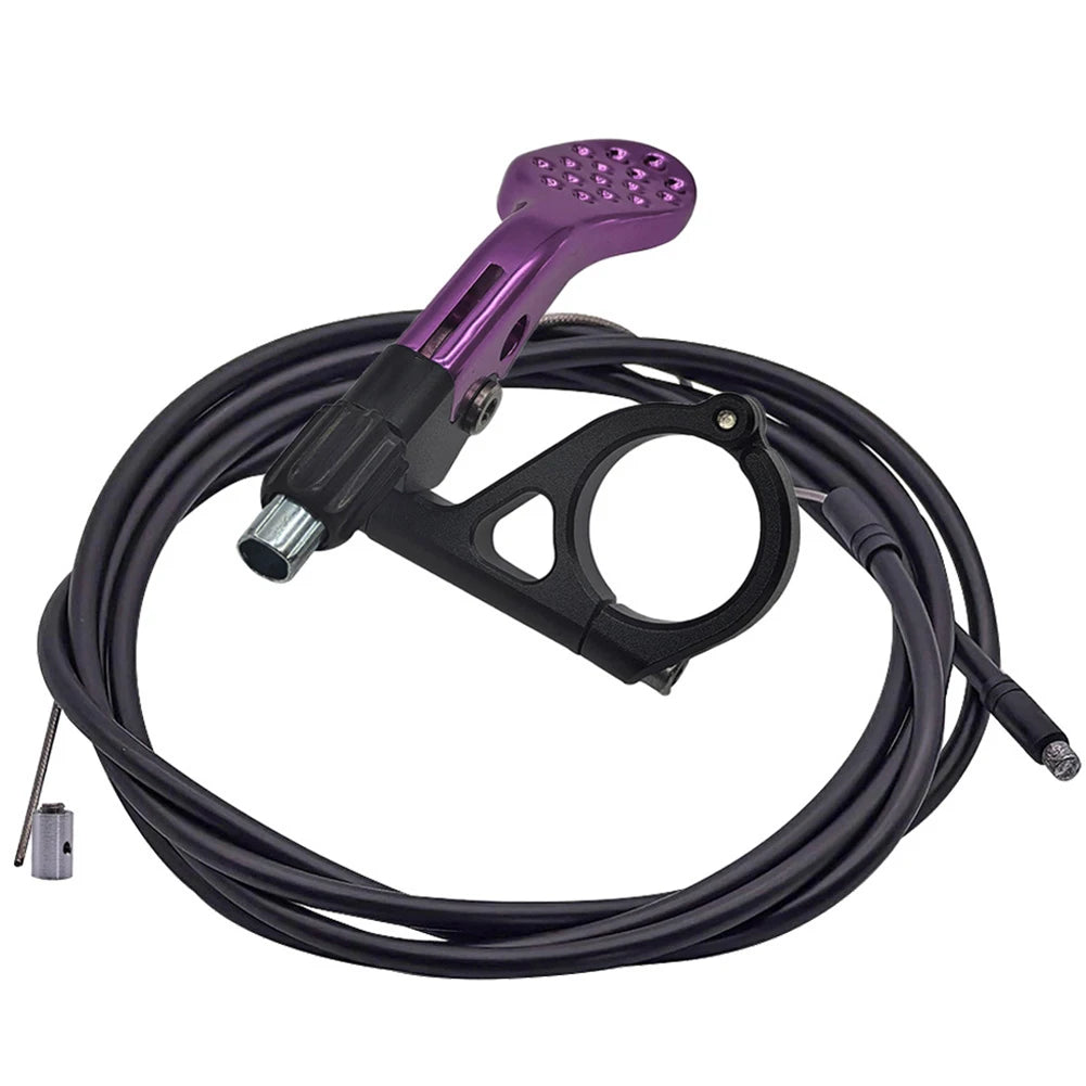 Adjustable Control Lever Anodized Lever Bicycle Accessory Silver Bicycle Lift Controller Aluminum Alloy Material Oasis Select Purple