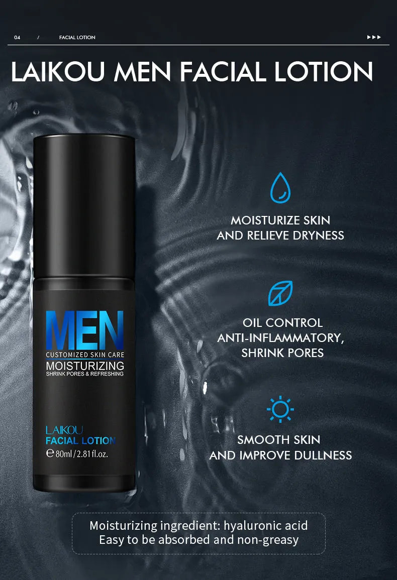 LAIKOU Men's Face Moisturizer – Hydrating & Oil Control Lotion Men's Face Moisturizer Oasis Select