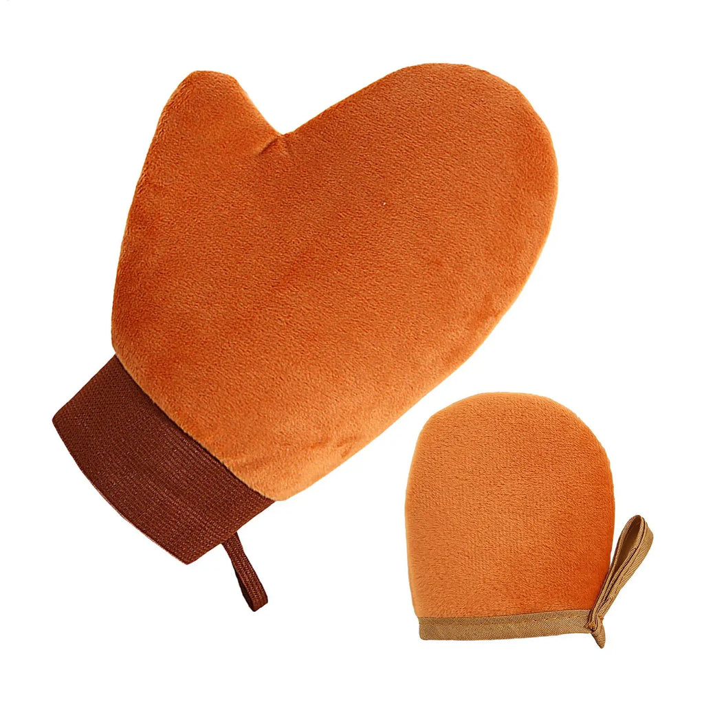 2Pc Self-Tanning Glove Body Lotion Mitt Double-Sided Prevents Sticky Hands Applicator Quick Dry Flocking Glove Makeup Applicator Oasis Select