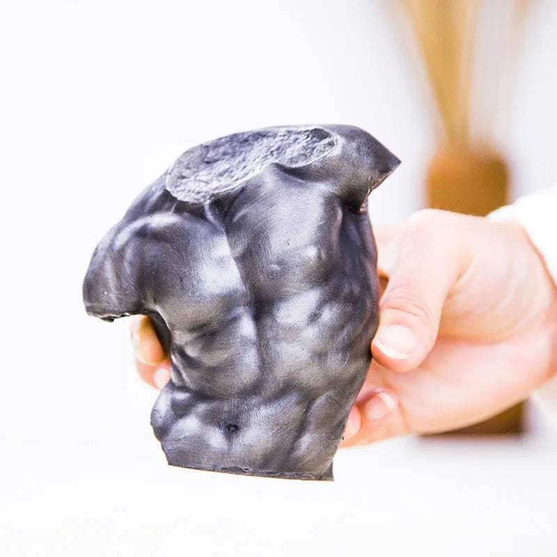 Ancient Greek Male Torso European Style Art Desktop Decoration Figure Small Ornament Imitation Cast Iron Sculpture Handmade Oasis Select